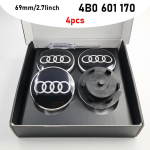 Auto ujuvratta keskmine kate rummukate 4 tk 60mm 61mm 68mm 69mm m&auml;rk Audi B5 B6 B8 A3 8P 8V 8L A5 A6 C6 C7 A1 A7 A8 Q A4 S4 jaoks Audi