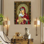 HUACAN Teemanttikandid religioossed Rhinestones Pildid Teemantmaaling Full Square Drill 20*30 cm