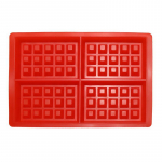 Silikoonist koogivormi vahvlik&uuml;psetajad lastele vahvlivormid, silikoonist k&uuml;psetusn&otilde;ud, mittekleepuvad k&uuml;psetuskomplektid punane