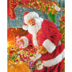 5D DIY Teemanttikandid J&otilde;uluvana ja Cubs Teemantmaal Ristpistes T&auml;isruudukujuline kivikivi 20X30CM