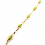 Les Tr&eacute;sors De Lily [L4338] &ndash; kullatud k&auml;ev&otilde;ru  Scarlett  kuldroheline (kassisilm) roheline