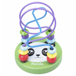 Montessori puidust ringid helmeste traadist lab&uuml;rint Vuoristorata harivad puidust m&otilde;istatused poistele t&uuml;drukutele