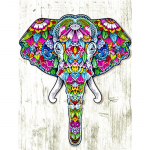 Teemanttikandid  Loom elevant  Teemantmaaling t&auml;is &uuml;mmargune pilt kividekoorist 20X30CM