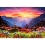 5D isetegemise teemantmaal mere&auml;&auml;rne maastik t&auml;isringiga kivist teemanttikandiga maastik 20X30CM punane