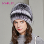 SOMALER Talvised k&uuml;&uuml;likukarvast m&uuml;tsid naistele Soe karusnahast nokam&uuml;ts koos karusnahaga Trendikad suusam&uuml;tsid