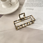 Korea akr&uuml;&uuml;l naiste juuksek&uuml;&uuml;ned krabi klambrid v&otilde;lu &uuml;hev&auml;rvilised leopard daami juukseklambrid retro jumestus juuksur juuste kujundamise t&ouml;&ouml;riist