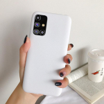 Soft Candy Silikoonist TPU &uuml;mbris Samsung Galaxy M31 M31S M51 M11 M21 A01 A11 A21S A31 A41 A51 A71 S20 FE S10 Lite S10e S9 Note 10 20 Ultra Samsung A01 Core valge