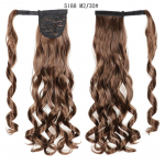 LISI HAIR Long Ponytail s&uuml;nteetiline parukas Clip Hair Extension Ombre Black Gold Brown Ponytail