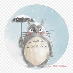 Totoro Fan Art vurrud Kunsttriigid r&otilde;ivaste plaastrid Aplikatsioon Kleebised riietel Kuumustundlik kohandatud plaaster