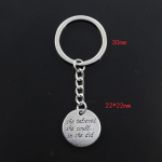 Moodne v&otilde;tmehoidja 22x22 mm plaadid, ta uskus, et ta v&otilde;ib, nii et ta tegi h&otilde;bedav&auml;rvi ripatsid DIY meeste ehted auto v&otilde;tmehoidja r&otilde;ngas kingitus h&otilde;be