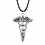 1 osa 49x30mm Caduceus Medical Symbol Charms kaelakee reisikingitus