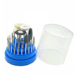 41 tk hambaravi silikoonkummist p&ouml;&ouml;rlevad volframterasest poleerimispuurid, puur 2,35 mm varrega naelte puuritera l&otilde;ikuri komplekt, p&ouml;&ouml;rlevate t&ouml;&ouml;riistade komplekt sinine