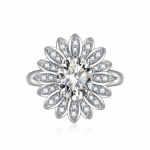 SACE GEMS Klassikaline vasesulamist tsirkoonist s&otilde;rmus Naiste ehted Pulmalubaduse peokingitus Open roosa