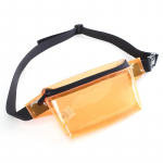 TINYAT v&ouml;&ouml;kott Naiste raha Telefon V&ouml;&ouml;kott PVC l&auml;bipaistev naissoost Fanny Pack kott puusakott Jelly Banaani kott t&uuml;drukule l&auml;bipaistev 22x13x5cm oranž