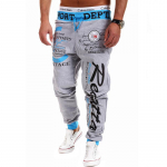 Mehed kottis p&uuml;ksid Mehed Jogging Pants Personality dressip&uuml;ksid Meeste vabaaja p&uuml;ksid M