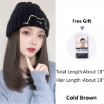 LUPU Bareti m&uuml;ts Parukad naistele S&uuml;nteetiline Bob Parukas Must M&uuml;ts Parukad Kork juustega Naturally Connect Kuumakindlad juuksed