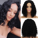 MERISIHAIR s&uuml;nteetiline lokkis parukas mustanahalistele naistele Afro lokkis parukas Kuumakindel kiust laineline parukas naiste Cosplay peor&otilde;ivastele 13inches