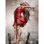 5D Teemantmaal, T&uuml;drukute kujund Teemanttikandid Multifilmikomplektid Mosaiik-portreemaal Ristpistes K&auml;sitsi valmistatud kingitus Full Round 20x30CM