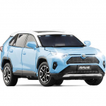 Diecast m&auml;ngus&otilde;iduki mudel 1:32 skaalaga Toyota RAV4 linnamaastur, auto heli- ja valgustusuksed, avatavad &otilde;ppekollektsioonid, kingitus lapsele sinine