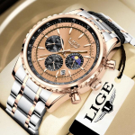 LIGE uued meeste k&auml;ekellad parima kaubam&auml;rgiga luksuslik meeste k&auml;ekell nahast kvartskell spordi veekindel kuup&auml;evakronograaf