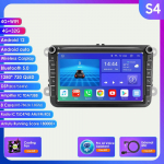 Autoraadio Hizpo 8 tolli Android AutoRadio jaoks Volkswagen VW Passat B6 B7 CC Tiguan Touran Golf Polo Skoda Seat Carplay Multimeedia GPS 2din Audio Video S4 8Core 4GB 32GB AI