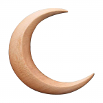 (SU)K&auml;sitsi nikerdatud Crescent Moon juuksehark naistele, Moon Barrette, Moon Hair Stick, puidust juuksekamm Paksu juuste kujundamise t&ouml;&ouml;riistade tarvikud One Size beež