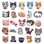 25 tk Cat Series PVC Shoe Charms Kingakaunistused Kingatarvikud 25pcs