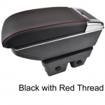 K&auml;etugi Kahekihiline k&auml;etugi Volkswagen VW Golf 7 Mk7 2013-2017 Kesk-Kesk hoiukasti konsooli topsihoidja 2014 2015 Red Thread