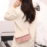 Naiste moodne pitsist kontrastne k&auml;ekott Little Deer &uuml;he &otilde;laga diagonaalne rist telefonikott one size roosa