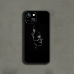 People Line Art mobiiltelefoni &uuml;mbris iPhone'ile Samsung Galaxy Redmi Xiaomi Oppo OnePlus Note SA 7 8 9 10 11 12 13 14 20 21 22 23 53 54 Pro Max Plus Ultra iPhone 6 or 6S