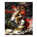 Graffiti Pop T&auml;navakunsti plakatid V&auml;rvilised vintage portreed Seinakunsti Pilt Ilus kaos Prindid L&otilde;uendimaalid Galerii Dekoor 21x30 No Frame