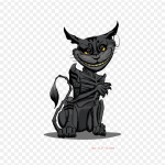 Must kass Alice Madness tagastab Cheshire Cat Alicesi reklaam Triikraud soojus&uuml;lekandel tr&uuml;kkimine Vin&uuml;&uuml;lplaastrid Kleebis riietele Ise ise teha aplikatsioonid pestavad plaastrid