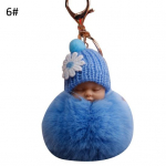 Baby Fluffy Pompom Plush Doll rippuv ripats v&otilde;tmehoidja v&otilde;tmehoidja