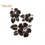 9 tk Peegelseinakleebised Lilledega kleebised Dekoratiivsed 5 v&auml;rvi Mood 3D Peeglid Lillekleebised Festival Peokaunistused Peotarbed