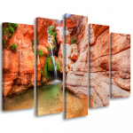 Viieosalise pildiga l&otilde;uenditr&uuml;kk Grand Canyon Landscape 100x70 oranž