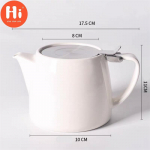 Tere keraamiline teekann kaane ja filtriga, suure mahutavusega kuumakindel s&otilde;el Teekann k&uuml;lmaveekann 550ml