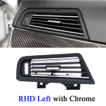 RHD parempoolne juhi kroomitud &otilde;hukonditsioneer Ac Vent v&auml;ljalaskev&otilde;re vahetus BMW 5-seeria jaoks F10 F11 F18 520 523 525 528 RHD left