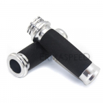 1 paar 25 mm mootorratta k&auml;epidemeid CNC alumiiniumist kummist k&auml;epideme k&auml;epidemed t&otilde;ukeratta Sport Bike Dirt Bike mootorratta jaoks h&otilde;be