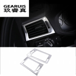 Car Styling AC Front air Outlet Trim Frame Decoration Sticker Cover carbon fiber For BMW X3 F25 X4 F26 Interior Auto h&otilde;be