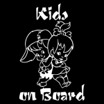 Dawasaru Kids on Board Car Sticker Sunscreen Cover Scratch Decal Laptop Motorcycle Auto Accessories Decoration must