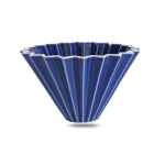 Origami Art V60 kohvifilter V&auml;rviline keraamiline kohvipulga tarvikud Koonusfilter P&uuml;sifilter kohvimasina kurn Navy Coffee Filter for 1-2 People blue