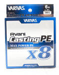 Varivas PE Line Uus Avani Max Power Casting X8 300m PE 6 85lb (8616) valge
