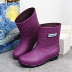 Naiste kummisaapad vihmajalatsid Mugavad libisevad veekindlad kalossid Naiste aiaveekingad Kummist vihmasaapad 37