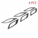 stickers for car 6Pcs/Set Car Reflective Strips Carbon fiber Car Sticker Truck Auto Motor Anti-Scratch Safety Warning Sticker punane must v&auml;rv