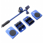 5 tk m&ouml;&ouml;bli teisaldaja 4 mobiilne rull + 1 rattavarras Kodu poe t&otilde;stmiseks mobiilne m&ouml;&ouml;bli transpordivahend sinine