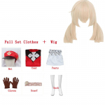 M&auml;ng Klee Cosplay Kost&uuml;&uuml;m Anime Loli Punane Armas kleit Sokk Parukas Karneval Seljakott Halloweeni pidu Cosplay Cosutme L