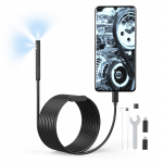 1920*1440 endoskoopkaamera 6+1 LED-valgusega 2 kaameraga IP67 veekindel kontrollkaamera T&Uuml;&Uuml;P-C kuni must