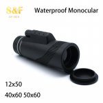 Sf Kerge suure v&otilde;imsusega v&auml;listeleskoop, veekindel 12x50 monokulaar nutitelefonile 12x42-No need Tripod