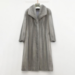 Uus naaritsa karusnahast kasukas naiste tuulejope gradient keskkonnakaitse naaritsa karusnaha imitatsioon karusnahast sametmantel XXXL gray