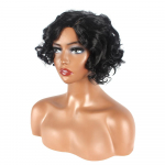 Naiste kalmaar HoYeon Cosplay parukas Jiang Xiao 067 Cosplay parukas L&uuml;hike parukas lokkis juuksed mustad lokkis juuksed parukad must